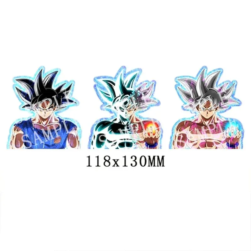 Anime 3D Lenticular Adesivo Goku Vegeta Decalques à prova d'água para carro, geladeira, skate, etc. — image 30