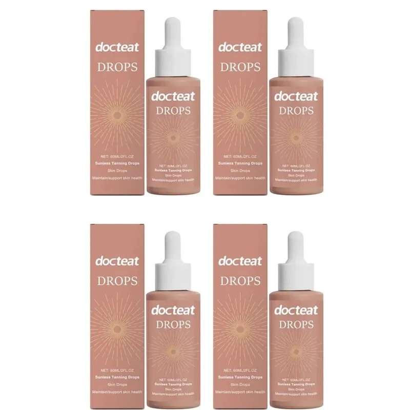 Sunless Tanning Drops with Gluconolactone Vitamin B1 & Mint Leaf Extract for Radiant Looking Skin and Daily Beauty Routine 60 ML