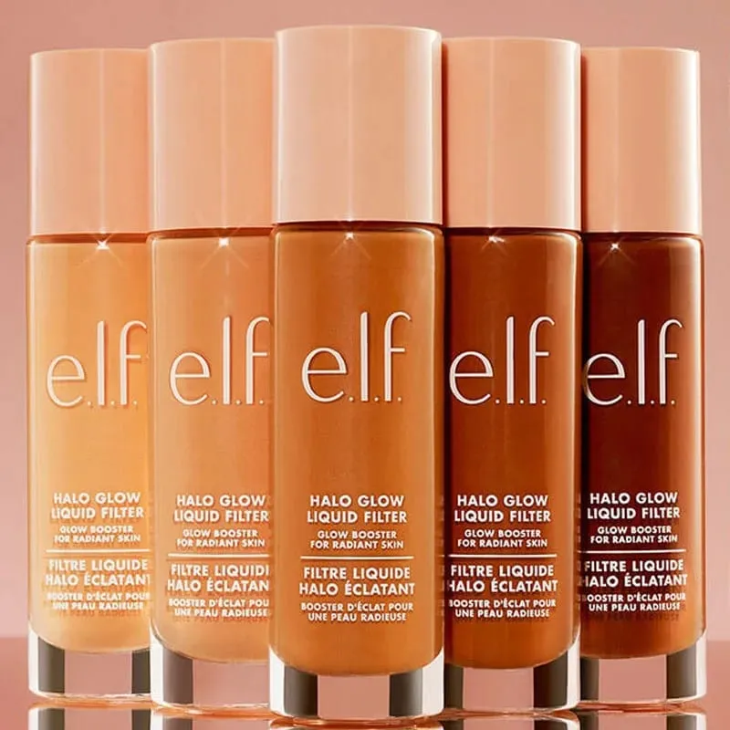 ELF Halo Glow 液體過濾粉底液 3 種新色調膚色看起來健康更有光澤底妝美容產品