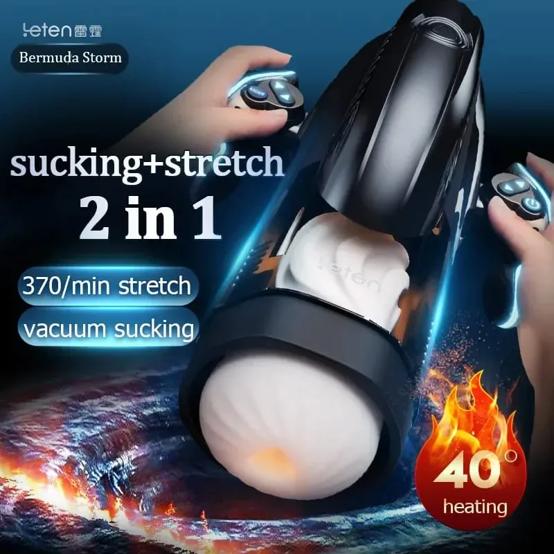 Leten Male Masturbator High Speed Thrusting Vibrator Automatic Sucking Heating Vagina Masturbation Machine Sex Toy For Men Adult