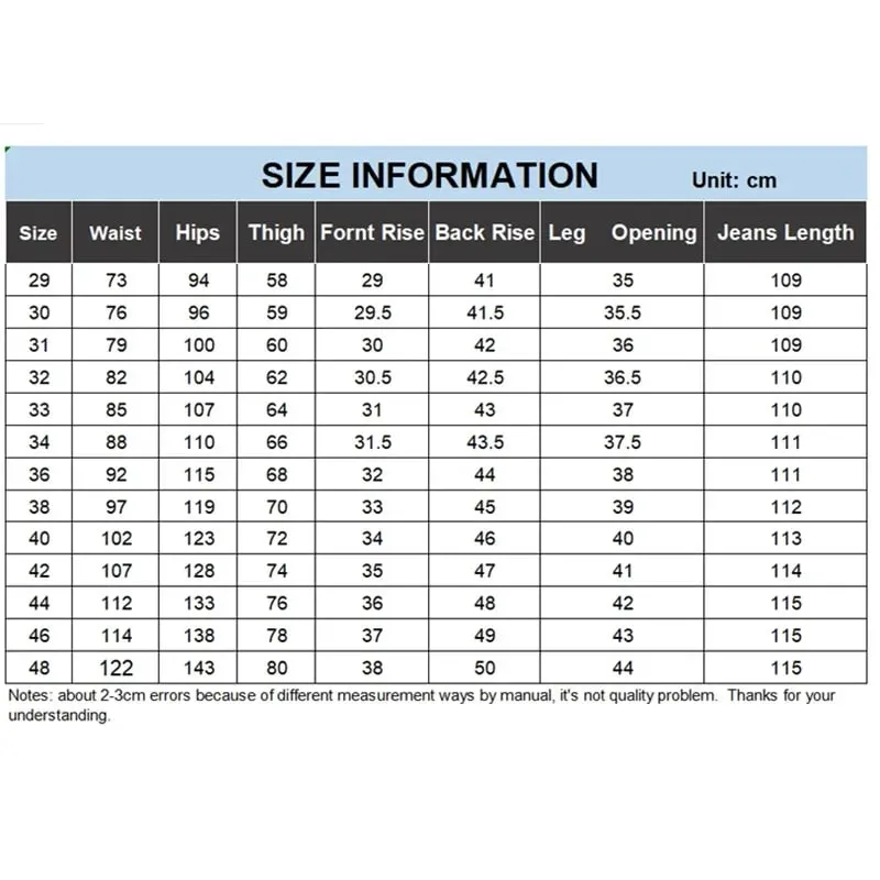 Tall Man White Jeans Straight Extra Long Boys Lengthened Plus Size 42 44 46 48 Loose Cotton Stretched Denim Pants Male Trousers