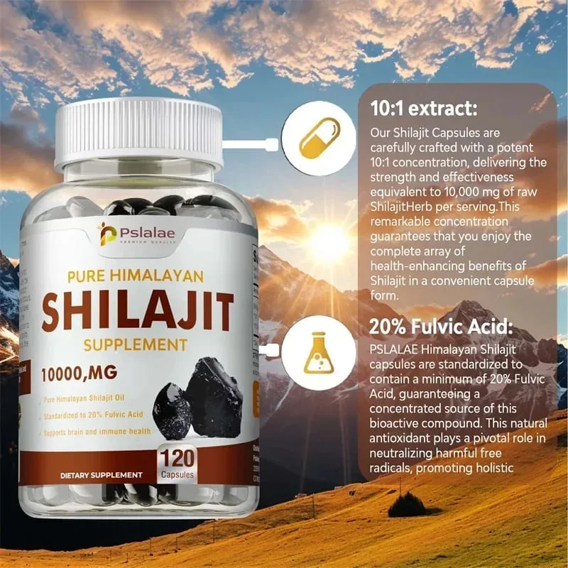 Suplemento mineral Shilajit de alta pureza 100% - melhora o desempenho, alivia o estresse, melhora o humor, aumenta o tamanho masculino, não OGM — image 4