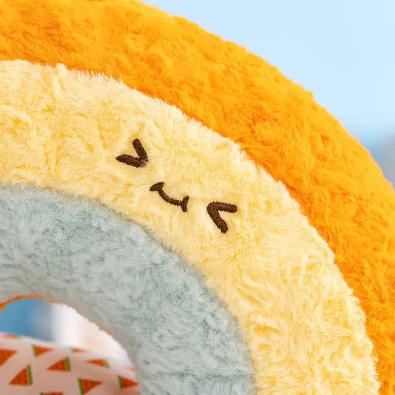 Almofada de pelúcia arco-íris nuvem 45/55 CM recheada Soft desenho animado clima sofá decoração almofada de brinquedo para quarto de criança e escritório
