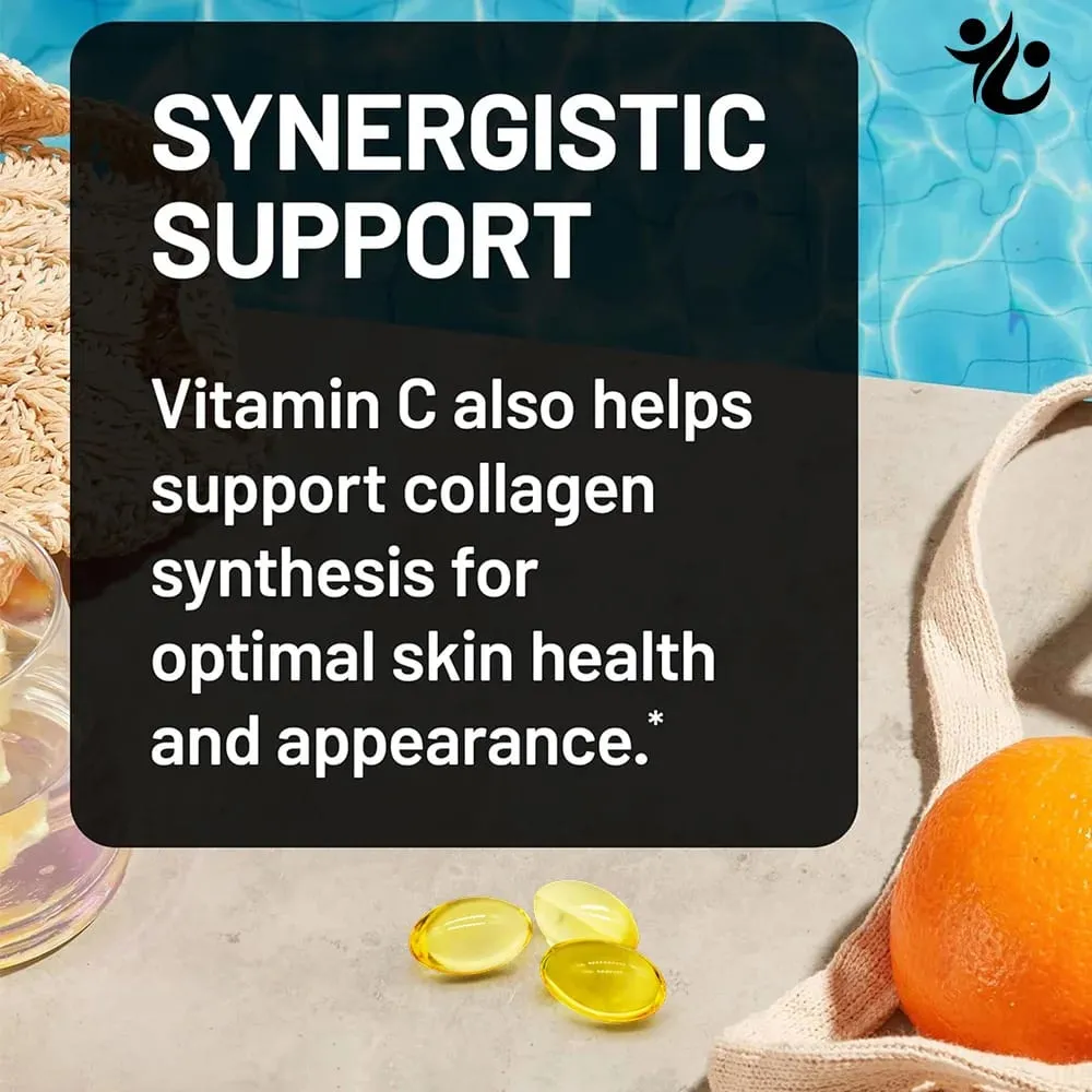 Liposomal Vitamin C 1000mg Capsules-Support Immune Defense Collagen Production Skin Radiance Cognitive & Circulatory Wellness