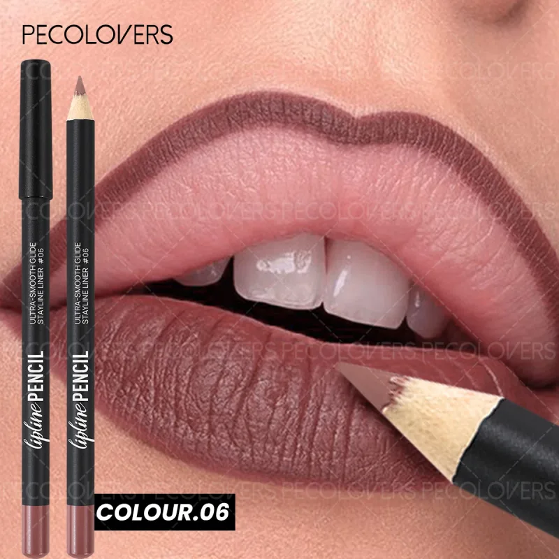 Long-Lasting Matte Lip Liner Sweat-Resistant Smudge-Free Durable & Smooth Lipliner For Makeup Newbies & Enthusiasts