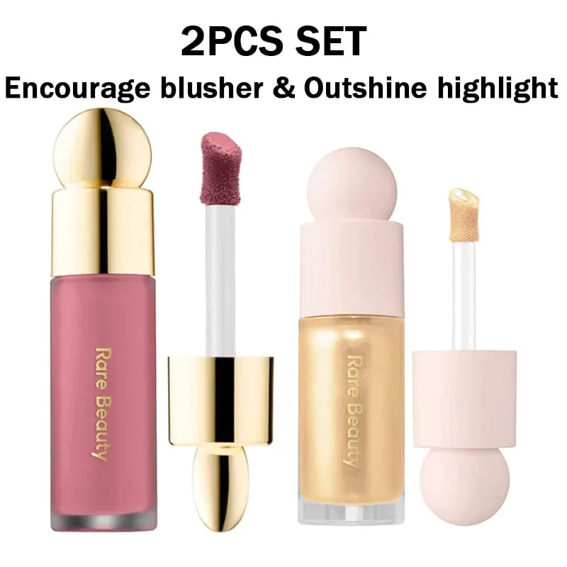 Blush líquido com pitada macia de beleza rara, sedoso e desliza suavemente, maquiagem rechonchuda de longa duração, esperança, amor, virtude, feliz, maravilha, vale a pena — image 22