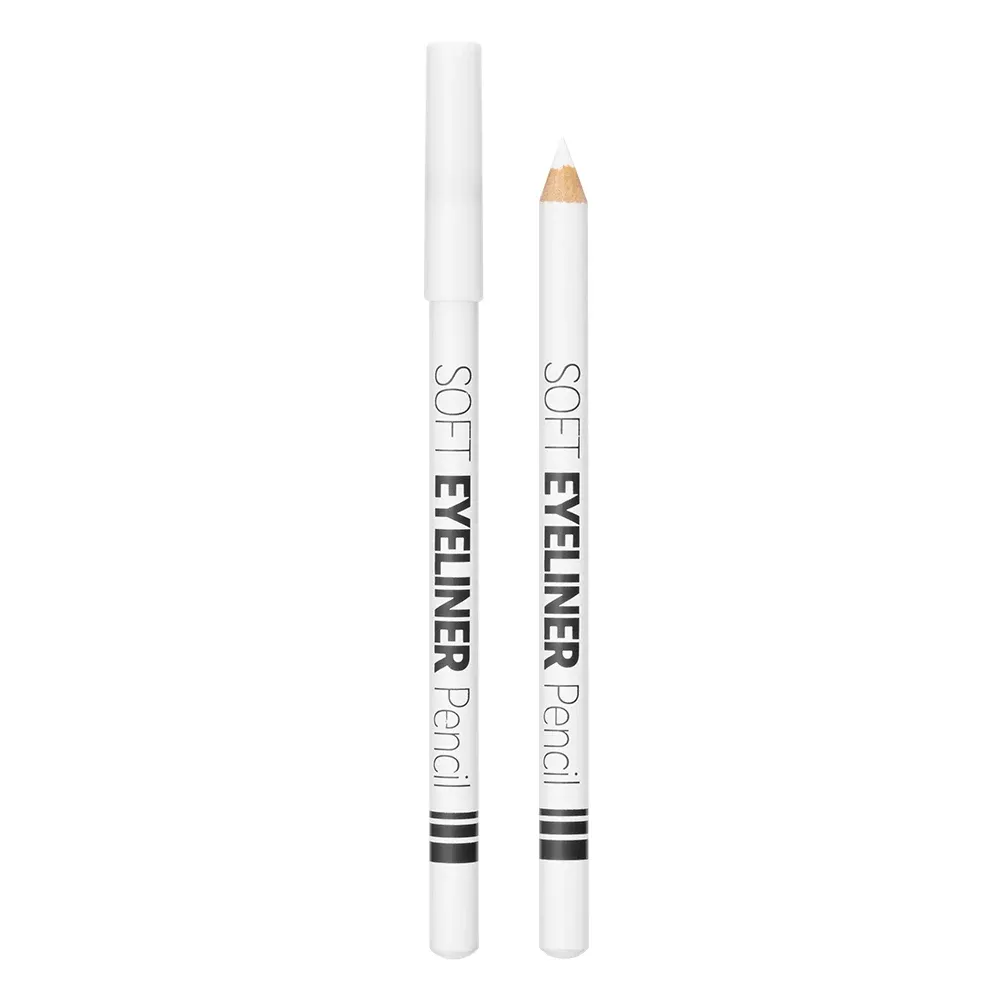 Lápis delineador branco à prova d'água, suave, fácil de usar, iluminador de olhos de longa duração, ferramenta de maquiagem fashion para aplicação suave