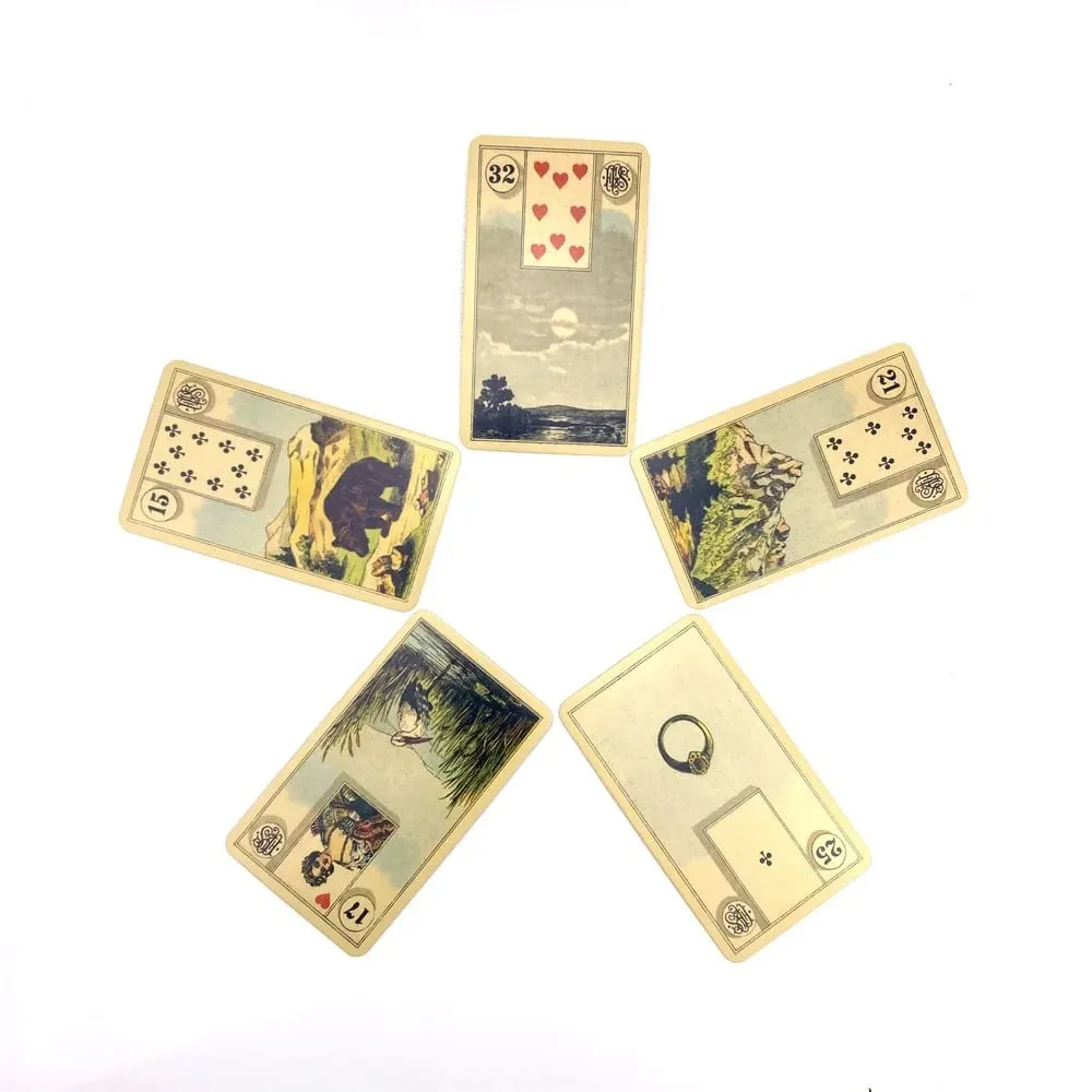 Grand Tableau Lenormand Oracle Decks A 36 English Divination Edition Deck Borad Games with Paper Manual