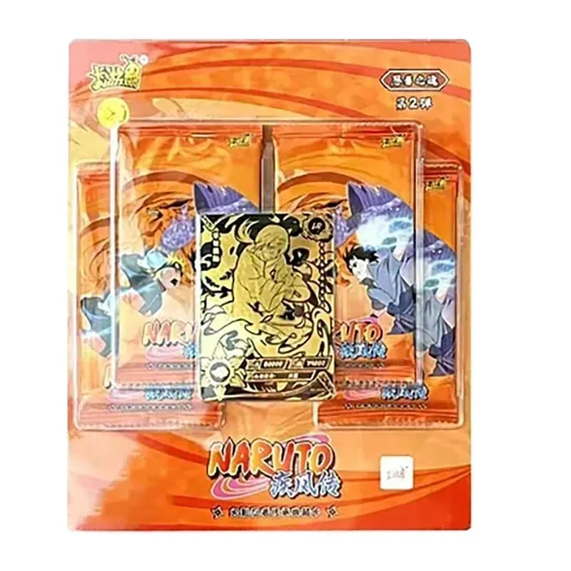 Genuine Naruto Cards Box Anime Figure Card Booster Pack Sasuke Collection Flash Card Toy Birthday Christmas Gift for Kids
