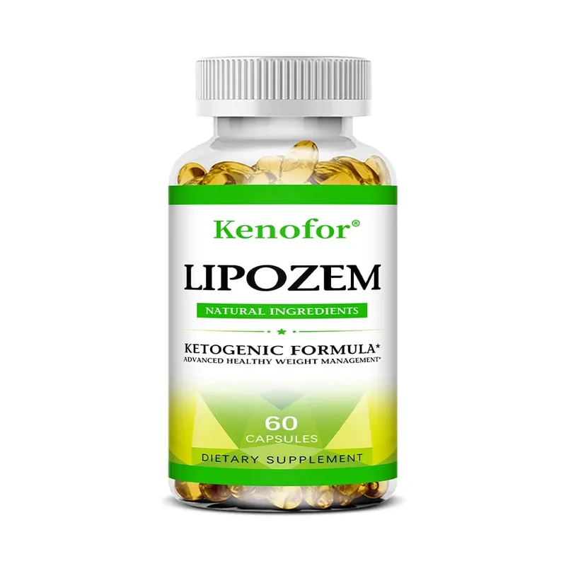 Cápsulas naturais de Lipozem - Saúde digestiva, supressão do apetite, metabolismo, controle de peso