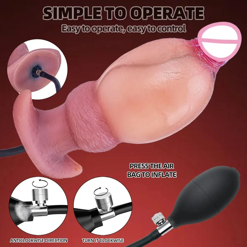 Plugue anal inflável, plugue anal inflável, plug anal monstro, nó, treinador anal, brinquedos sexuais adultos para homens, mulheres gays, brinquedo sexual