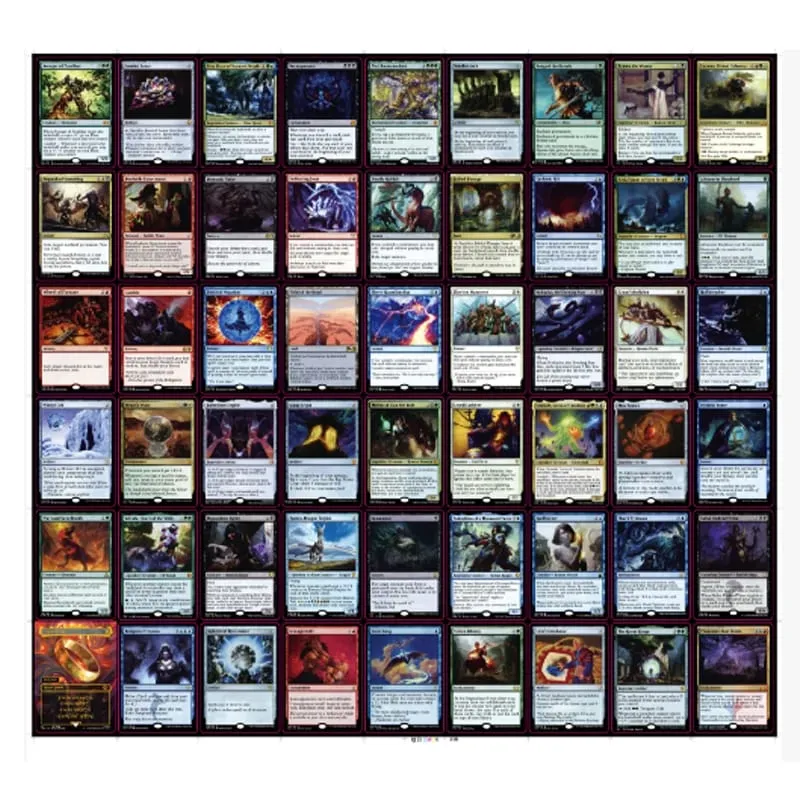 216 Pcs Black Core Cards P9 Dual Land Fetch Land Shock Lands Proxy Cards Cards