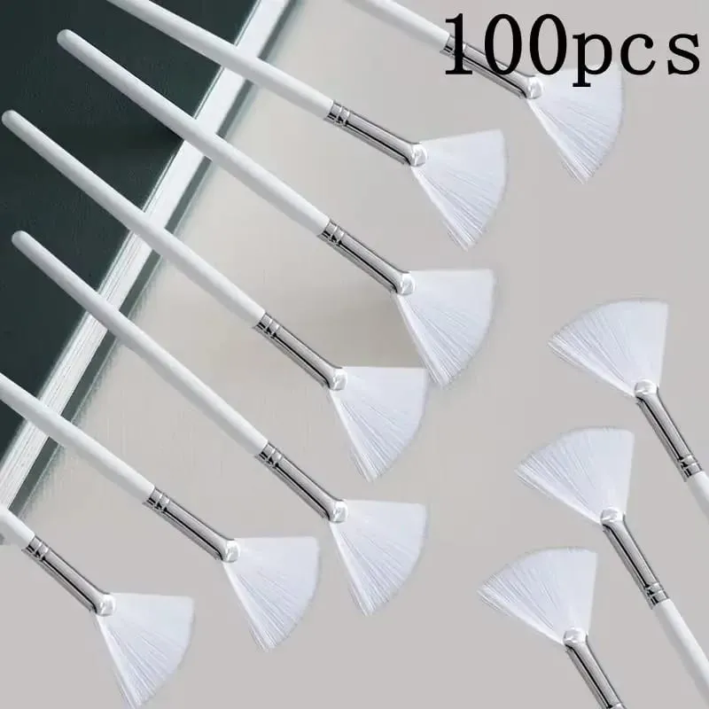 Conjunto de pincéis para máscara facial, faça você mesmo, pincéis aplicadores macios, ferramentas de maquiagem, inclui ventilador macio, pincéis faciais, pincel aplicador de ácido