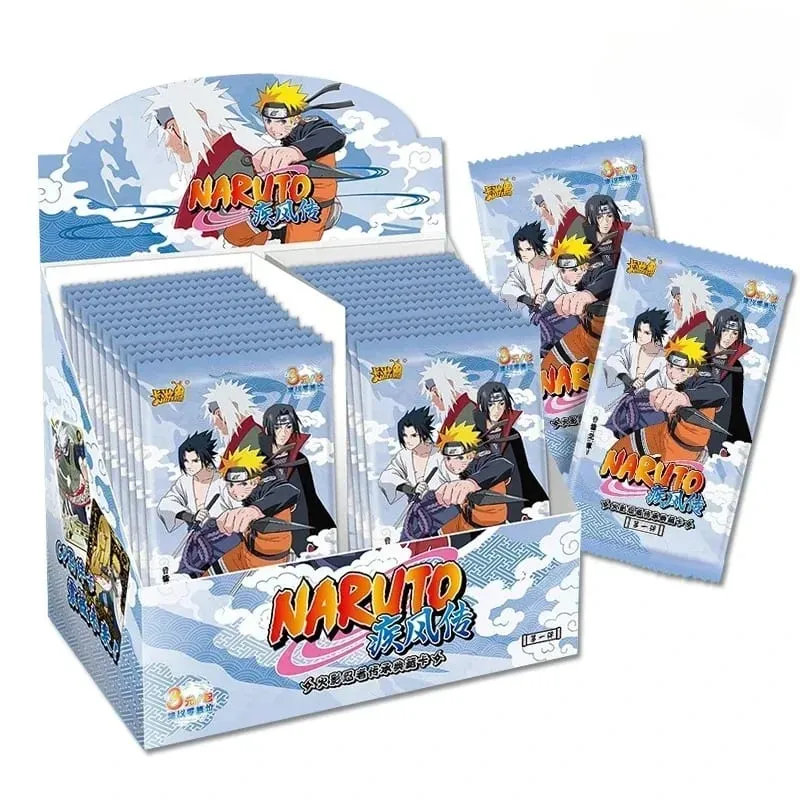 Genuine Naruto Cards Box Anime Figure Card Booster Pack Sasuke Collection Flash Card Toy Birthday Christmas Gift for Kids