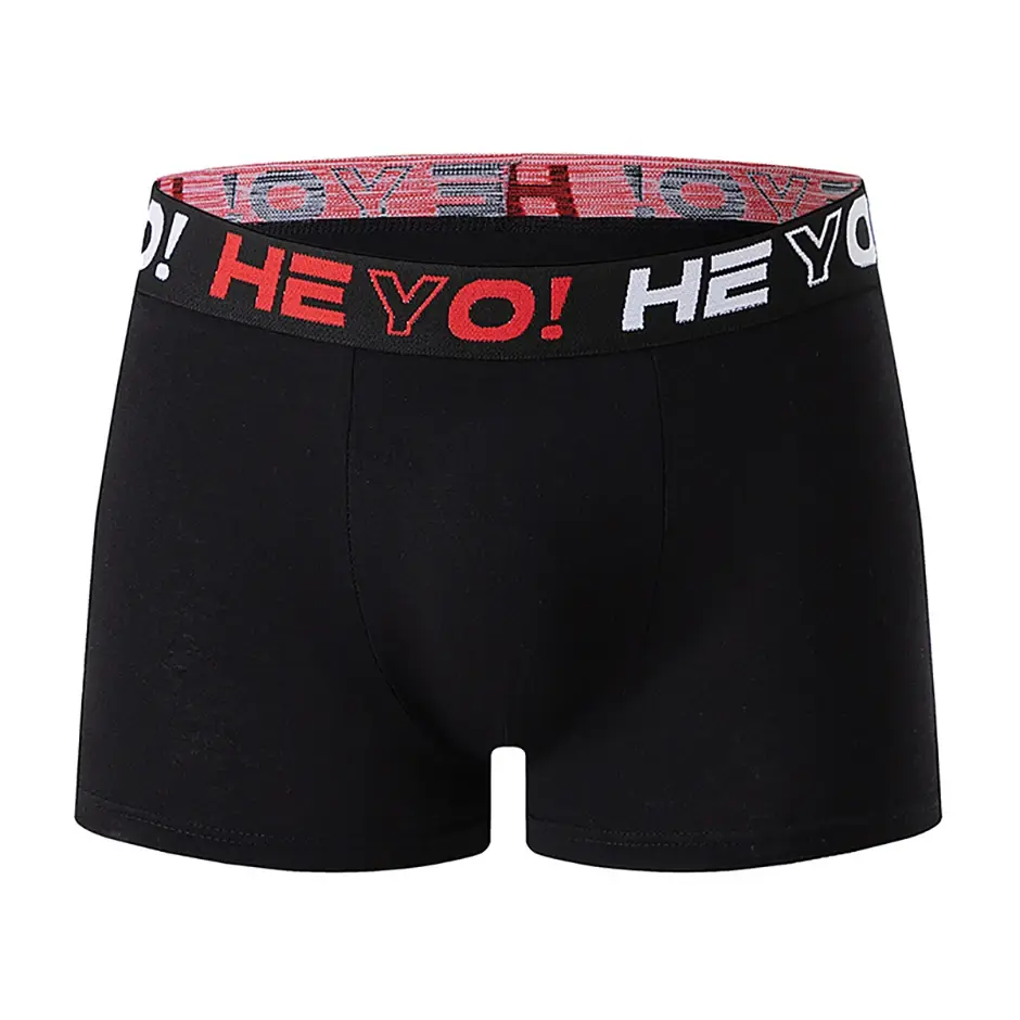 4-Piece Set of Men's Solid Color Cotton Underwear, Casual and Versatile, Elastic Waist, Comfortable Four Corner Plus Size Shorts — image 6