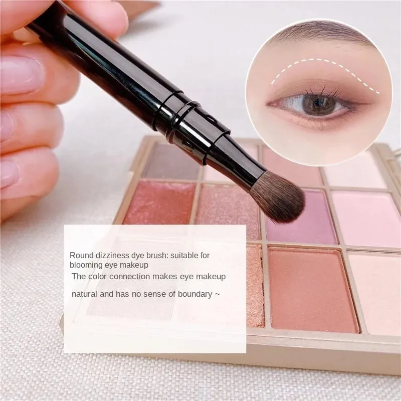 Pincéis de maquiagem portáteis, sombra dupla, nariz, destaque, corretivo, detalhe, mistura, sobrancelha, lábios, ferramentas cosméticas