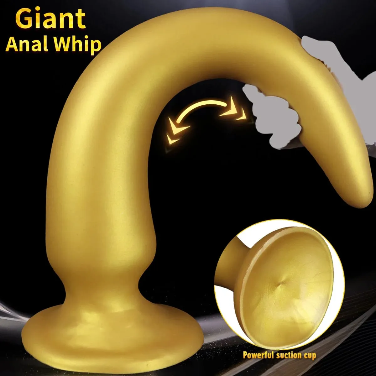 Plugue anal gigante 64cm, super longo, silicone macio, enorme, plugue anal grosso, dilatador de vibrador anal com ventosa, brinquedos sexuais adultos — image 4