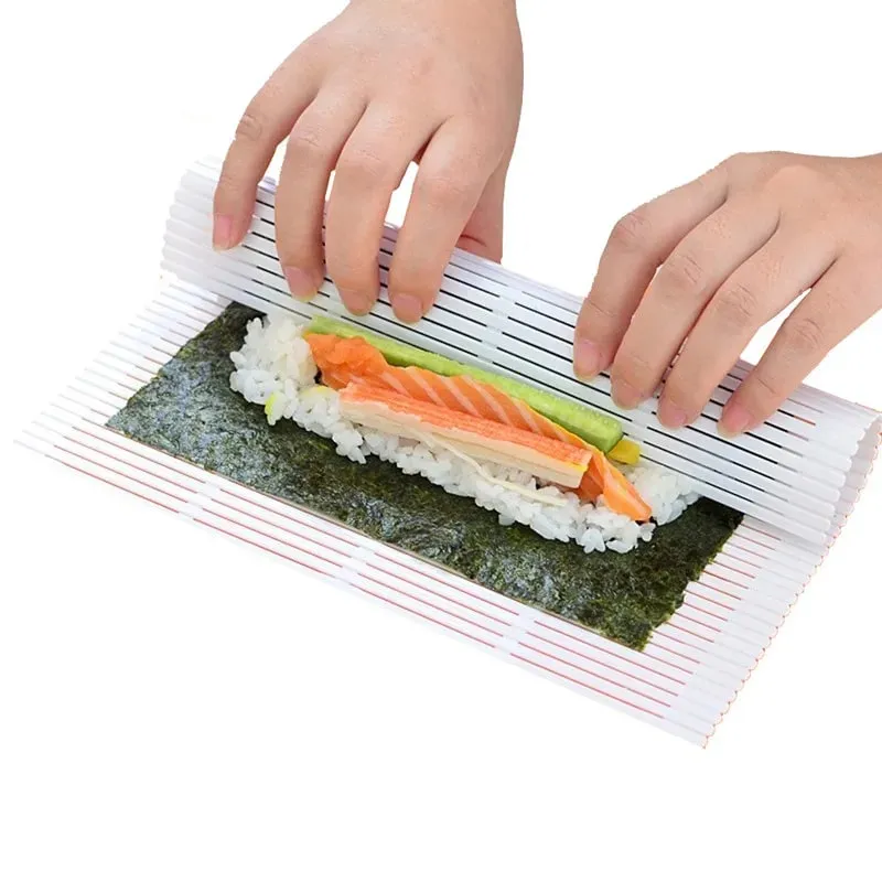 Silicone Sushi Rolling Mats Kitchen Sushi Mat Plus Non-Stick Sushi Rolling Mat Sushi Roll Maker PYKC0819-3
