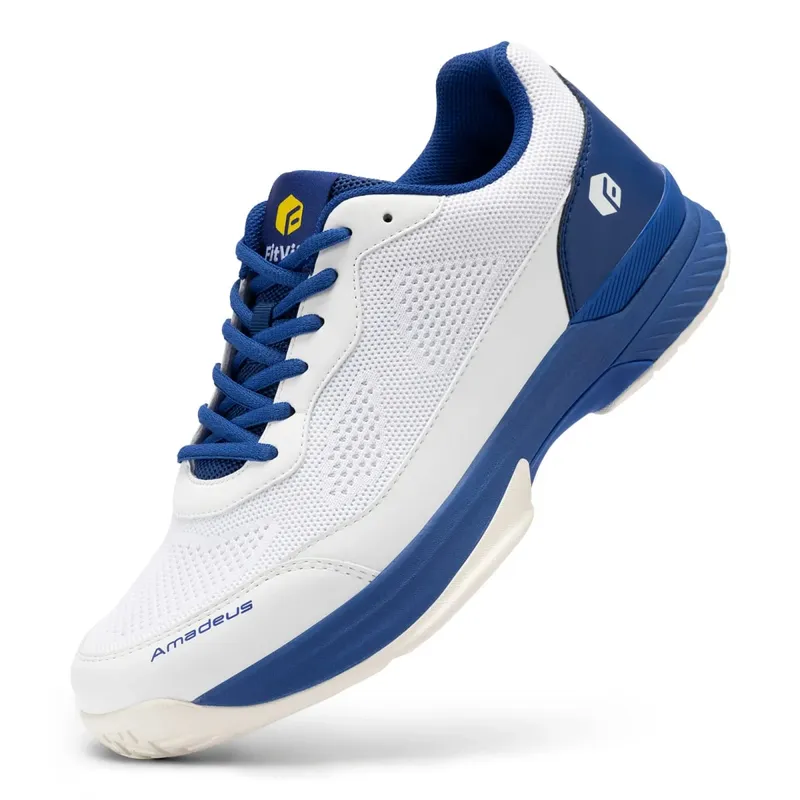 Tênis masculino FitVille de largura ampla 2E para treinamento de tênis profissional, respirável, leve e antiderrapante, equipado com suporte de arco para uso o dia todo