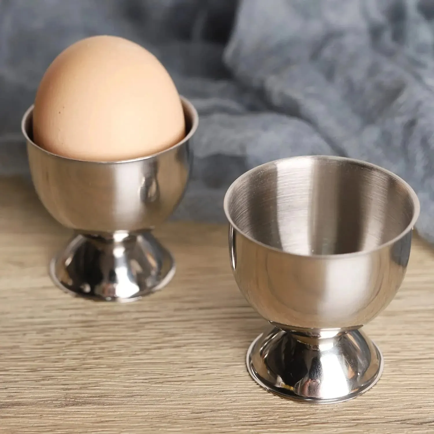 Conjunto de copos para ovos, aço inoxidável, duro, macio, suporte de bandeja para ovos cozidos, café da manhã, brunch, utensílios de cozinha, presente de natal, ferramentas de cozinha
