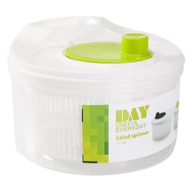 Desidratador de vegetais manual doméstico multifuncional - girador de salada com cesta de drenagem de alface e frutas | Utensílios de cozinha para casa