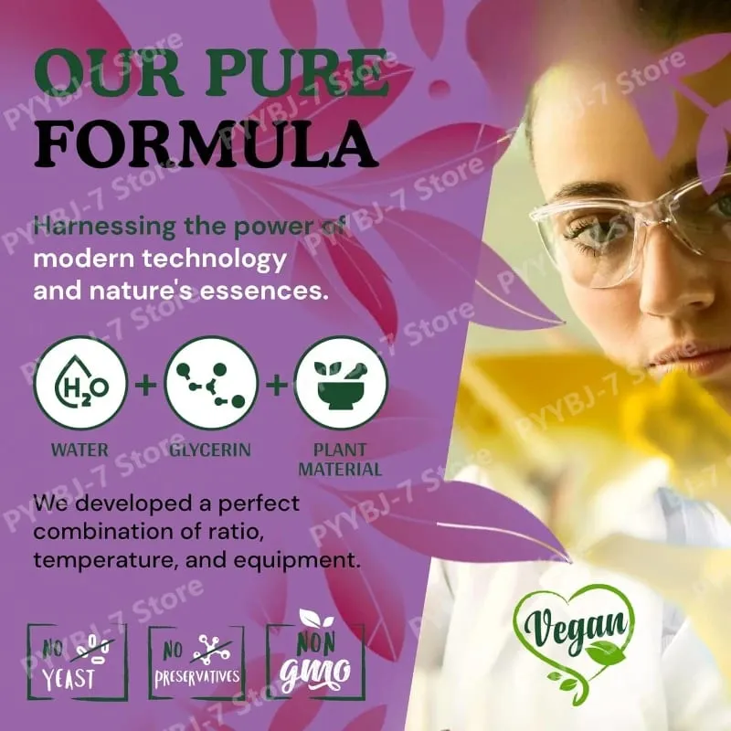 Extrato líquido de açafrão orgânico cai suplemento de ervas à base de plantas vegan, sem açúcar e sem álcool 60ml suplementos diários de saúde