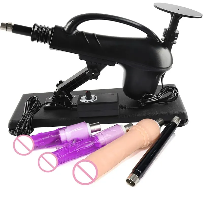 A2SS-Portable Automatic Masturbation Machine for Women with Big Dildo Men's Sex Toy Pumping Gun for Couples
