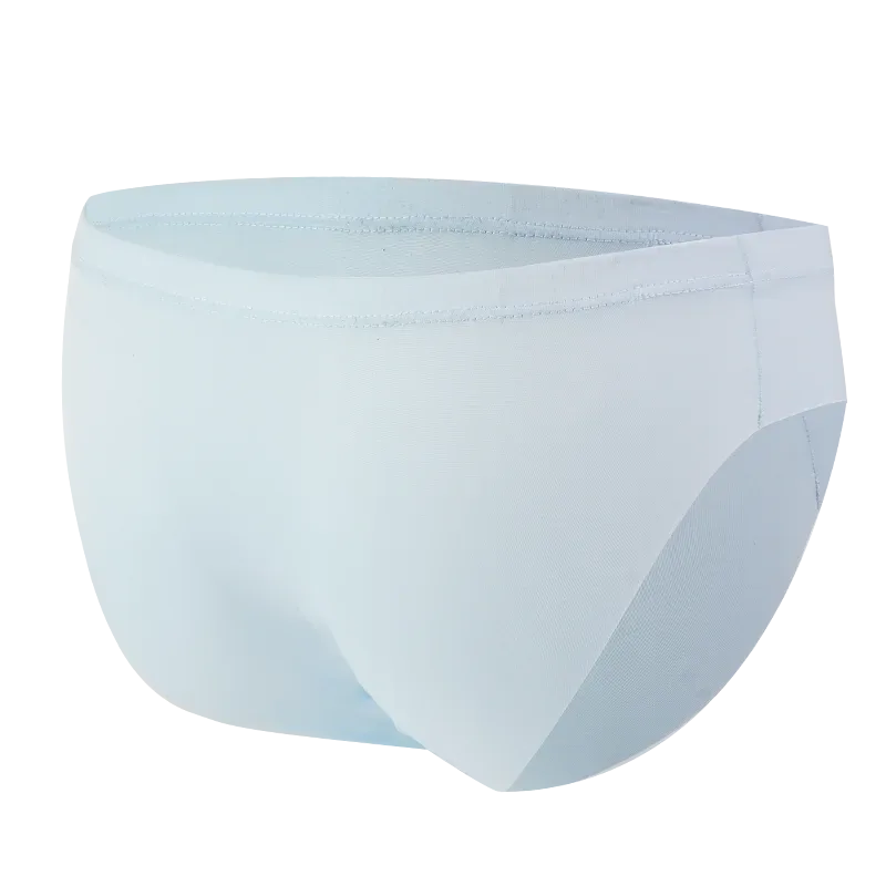 4pcs Men's Ice Silk Briefs Summer Transparent Seamless Sexy Quick-drying Trendy Breathable Underwear Ultra-thin Panties