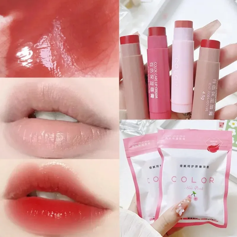 Conjunto de óleo labial com brilho de água, 3 peças, hidratante de longa duração, anti-secagem, bálsamo labial colorido, batom desbotado, conjunto de maquiagem de linha labial — image 4