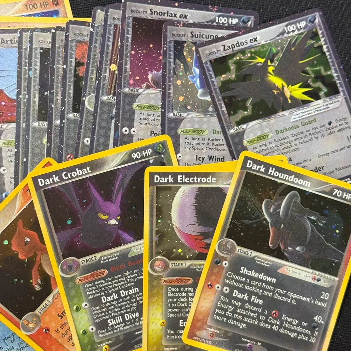 Cartões proxy Team Rocket Returns (TR) Rocket’s Moltres Rocket’s Sneasel Treecko Star Dark Ampharos Azumarill Mudkip Star