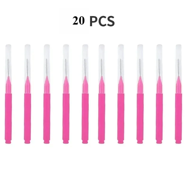 20/50ps portátil mini escovas de sobrancelha descartáveis ​​cílios sobrancelha levantamento escova aplicadores lash extensão pente ferramentas de maquiagem beleza