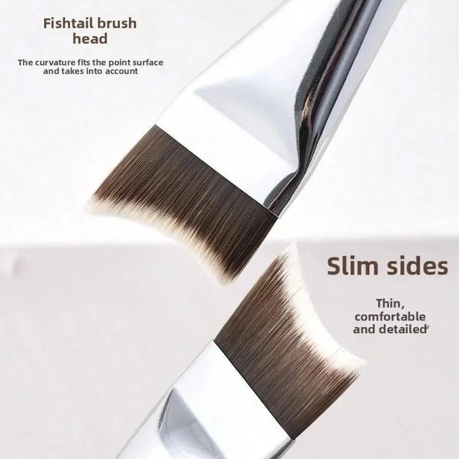 Pincel de maquiagem com design crescente atualizado, pincel ultrafino e suave para aplicação de máscara líquida, espátula, pincéis de maquiagem, ferramentas de beleza