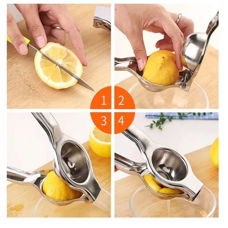 Lemon Squeezer Stainless Steel Manual Juicer Processor Kitchen Accessories Juice Fruit Pressing Citrus Orange Juicer Lemon Press