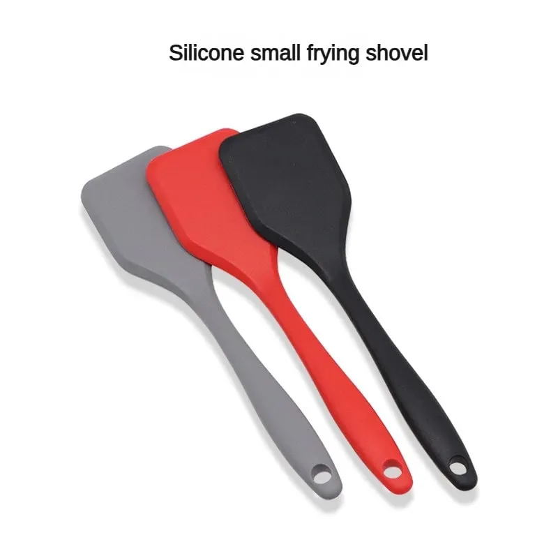 Espátula de silicone para vazamento de cozinha, pá densa, omelete, peixe frito, espátula antiaderente, ferramentas de cozinha, 1 peça