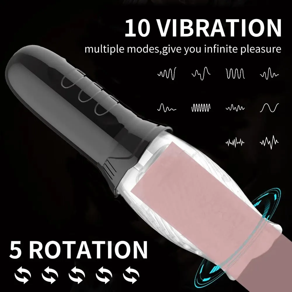 Copo masturbador rotativo automático glans trainer vagina pênis bomba manga atraso ejaculação vibrador para homens brinquedos adultos masculino — image 6