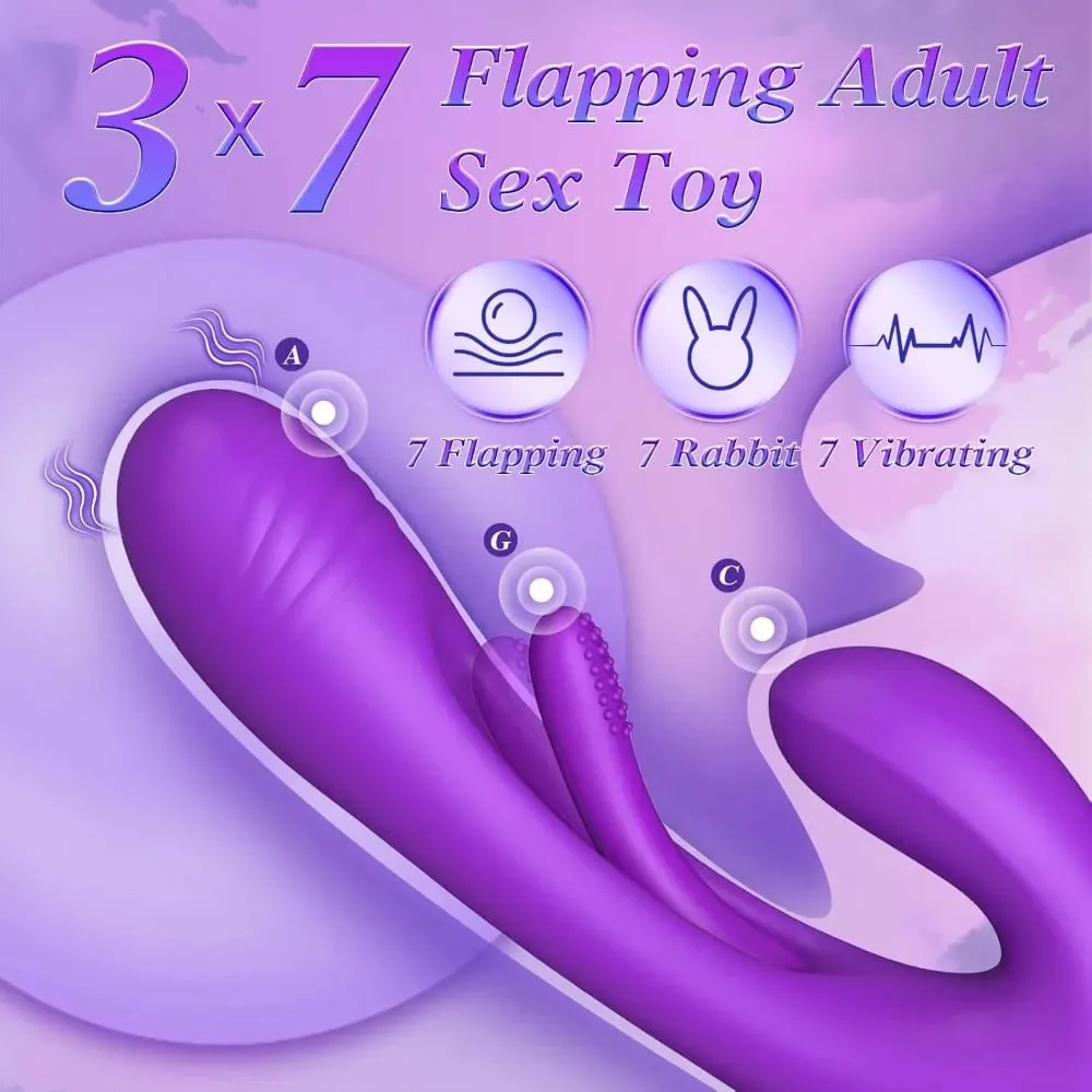 Vibrador coelho 3 em 1 para mulheres, vibrador poderoso de batidas, estimulador de clitóris, massageador feminino, ponto g, dedo, vibrador, sexo — image 2