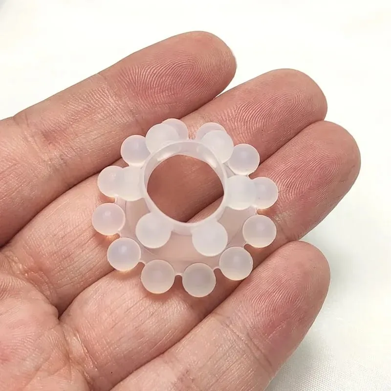 Silicone Penis Ring Beads Clitoris Stimulate Foreskin Correction Cock Rings Delay Ejaculation G-spot Massage Sex Toys for Men