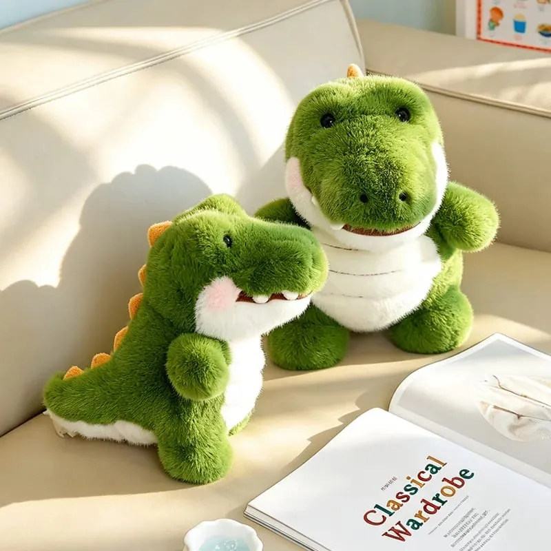 Adorável crocodilo pelúcia gordinho animal fofo travesseiro abraçável sofá encosto casa cama decro