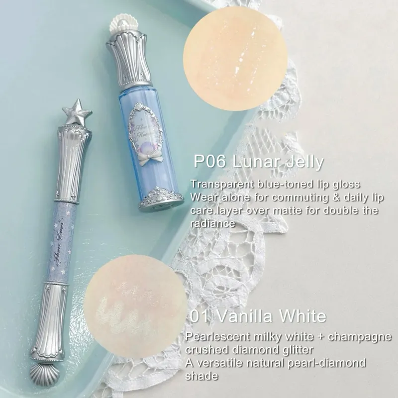Flor sabe conjunto de maquiagem multicolorido sombra blush brilho labial verão edição limitada coleção verde menta maquiagem de longa duração
