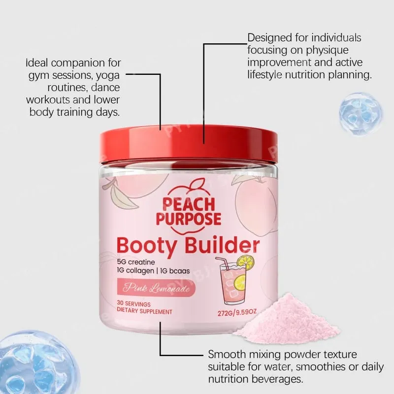 Pó de recuperação de treino com creatina, colágeno e BCAAs – Suplemento nutricional de bebida fitness para suporte muscular pós-treino