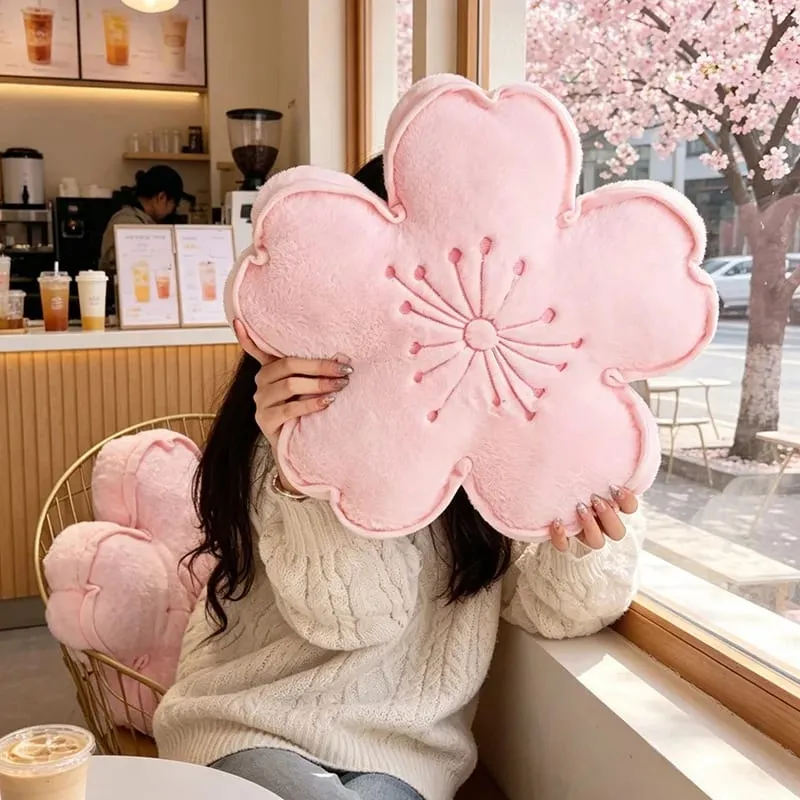 Flor de cerejeira travesseiro de pelúcia flor almofada de pelúcia squishy sofá almofada decoração para casa brinquedo tarde nap travesseiro presentes aniversário