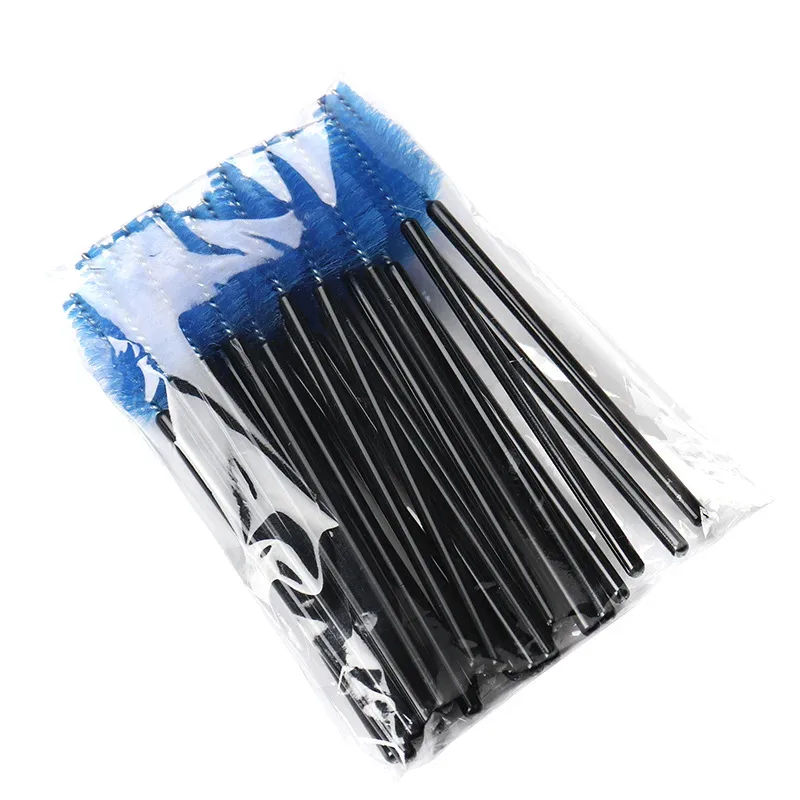 Pincel de sobrancelha para cílios, 50 peças, forma de gota de água, material de nylon, pincéis de maquiagem, extensão de cílios, ferramentas de beleza, varinha de rímel