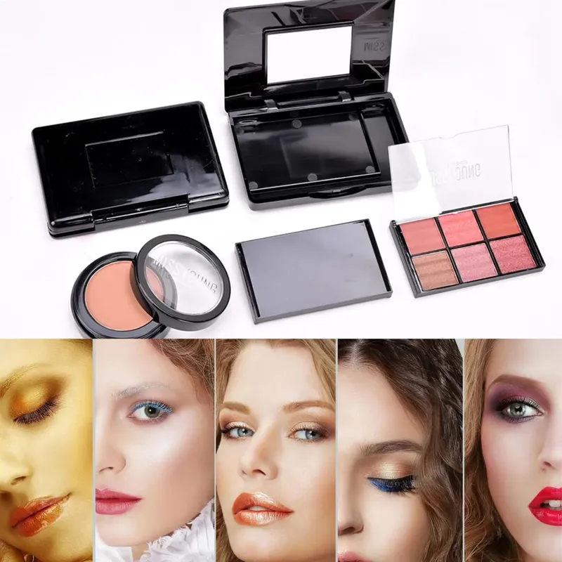 Caixa de maquiagem tudo em 1, 68 peças, paleta de sombra, pó, batom, rímel, lápis labial, pincel labial, blush, espelho