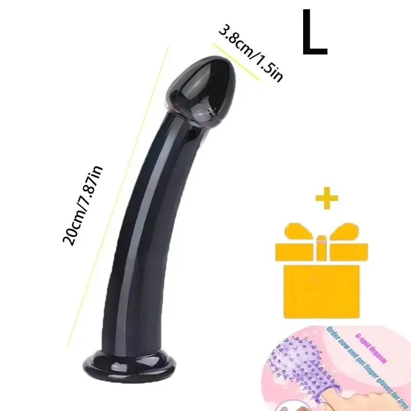 Transparente realista vibrador forte ventosa sem vibrador feminino masturbador anal realista pau brinquedos sexuais para mulher sex shop 18