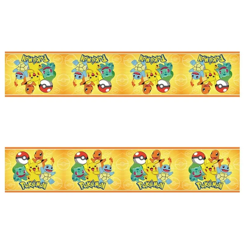Pokemon festa de aniversário pratos descartáveis ​​pikachu tema toalha de mesa personagem balão decoração de aniversário chá de bebê suppli