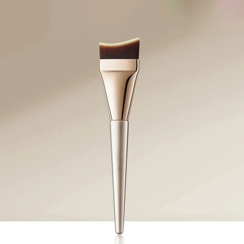 Pincel de maquiagem para base preta, creme para base, polimento, pincel grande para base, cabelo sintético, ferramenta de maquiagem facial