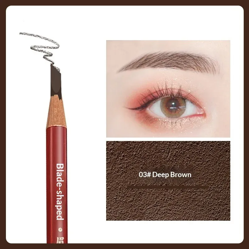 Lápis de sobrancelha de precisão Hard Core - Cria sobrancelhas selvagens naturais com efeito microblading à prova d'água e de longa duração