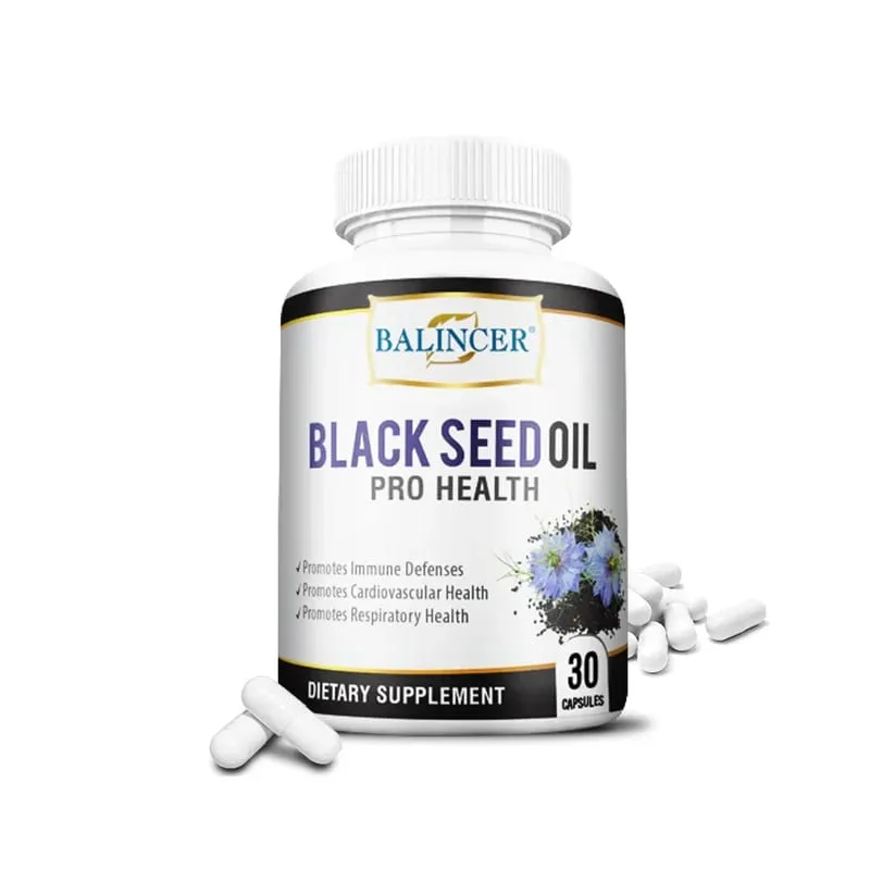 Black Cumin Seed Oil Capsules - Promotes Immunity Digestion Respiratory Health Skin and Hair Health Non-GMO