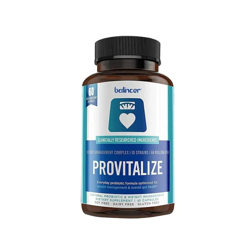 Provitalize Capsules - Mulheres Probióticos + Moringa Controle de Peso Saúde Imunológica e Suporte à Saúde Intestinal 30/60/120 Caps