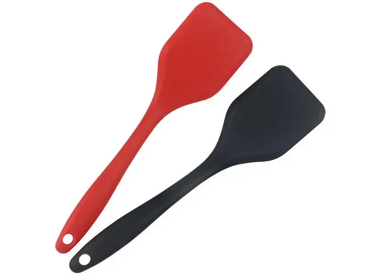 Espátula de silicone para vazamento de cozinha, pá densa, omelete, peixe frito, espátula antiaderente, ferramentas de cozinha, 1 peça